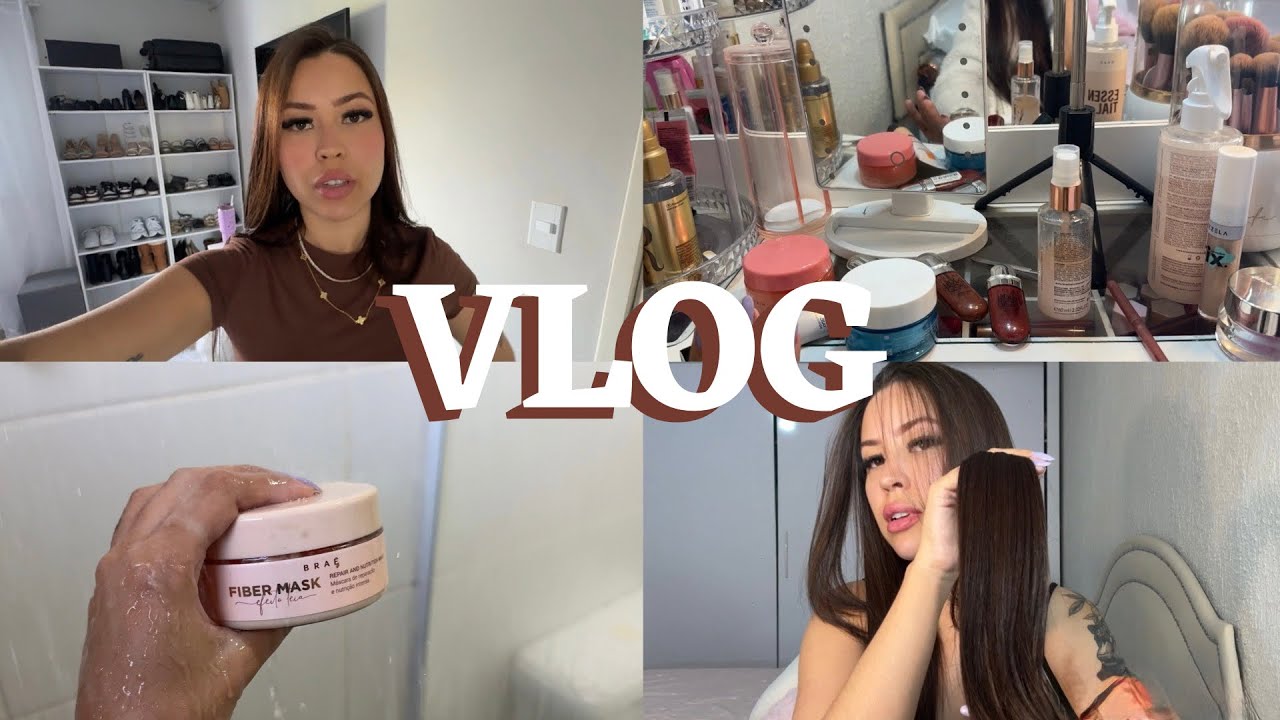 VLOG: ROTINA DE TRABALHO, CUIDADOS COM O CABELO E MAIS