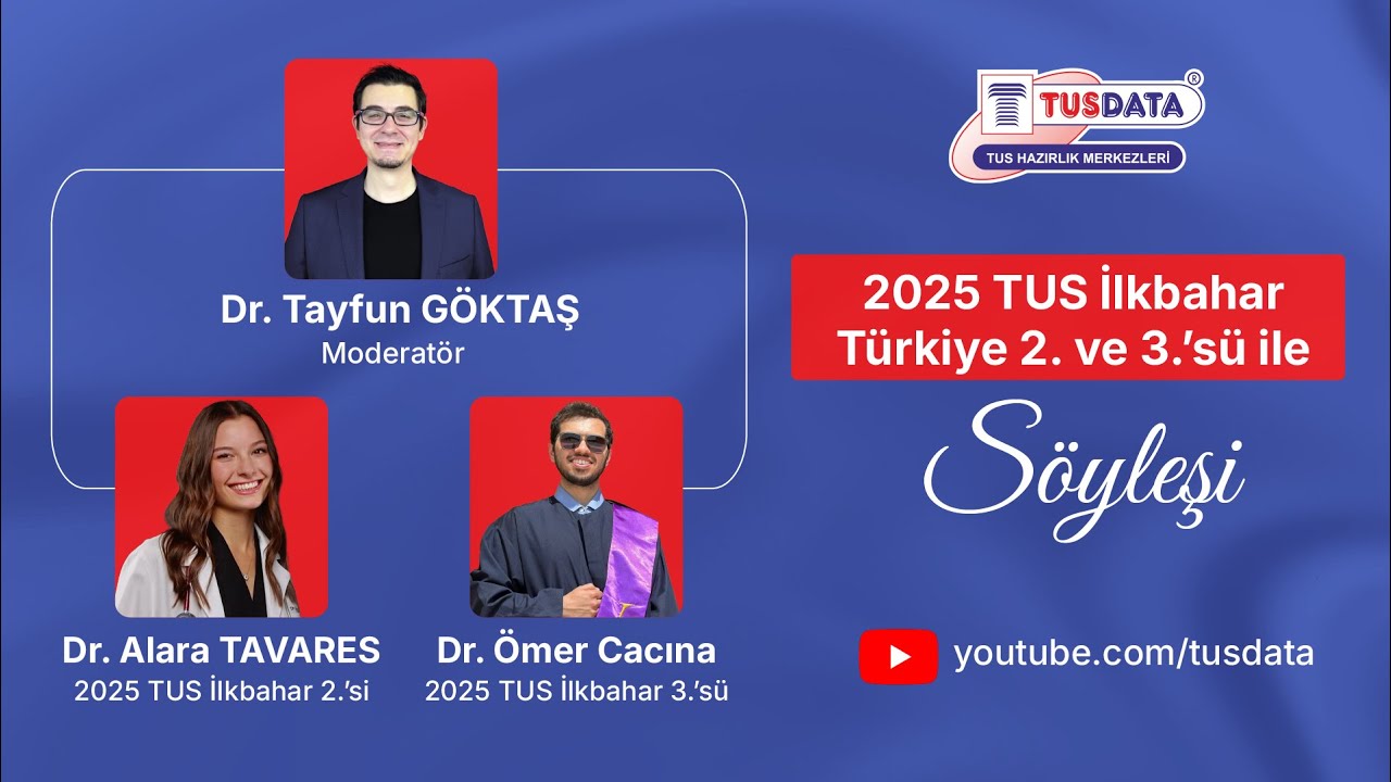 2025 İlkbahar TUS Türkiye 2. ve 3.'sü  ile Söyleşi