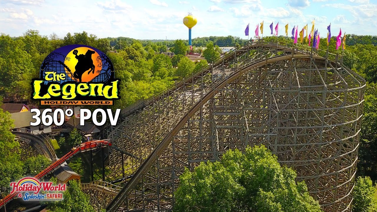 The Legend Roller Coaster 360° POV | Holiday World