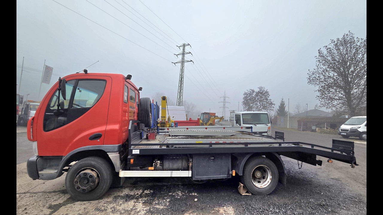 2008 odtah Avia D120 motor Cummins prepravnik na 7.6t/5.8m s navijakem, zanovni pneu i alu najezdy