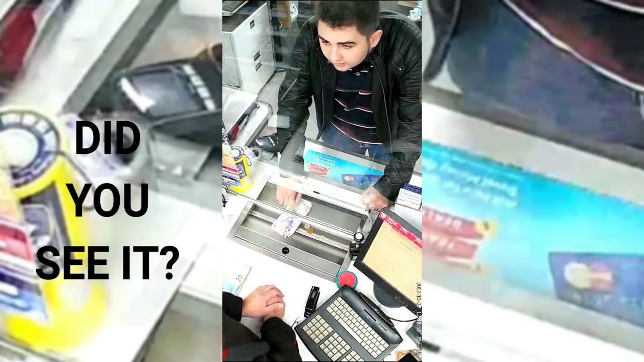 Sleight of hand scam goes wrong