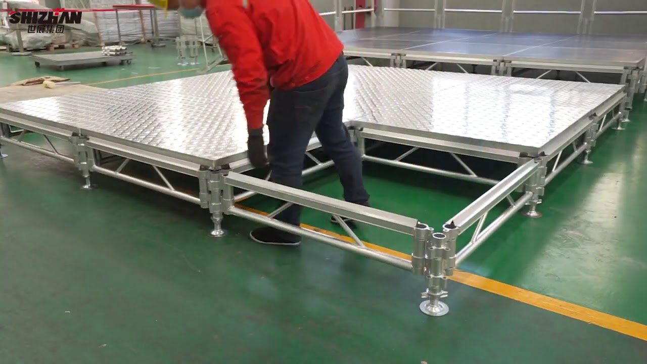 Aluminum stage Installation