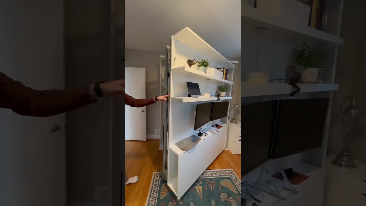 Compatto Rotating Office Murphy Bed with Desk by Expand Furniture