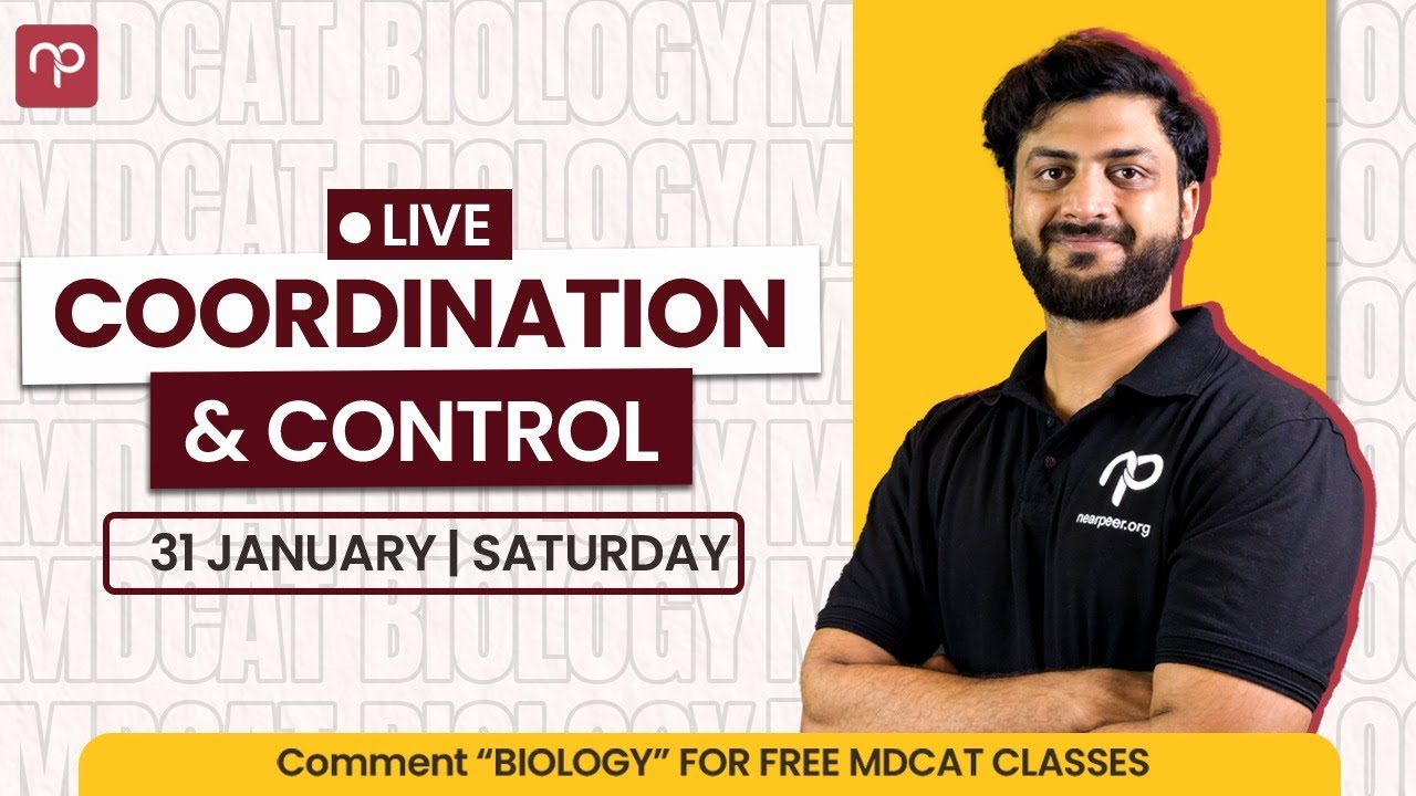 FREE MDCAT Biology LIVE Class | Coordination & Control | Sir Hamza Ramzan