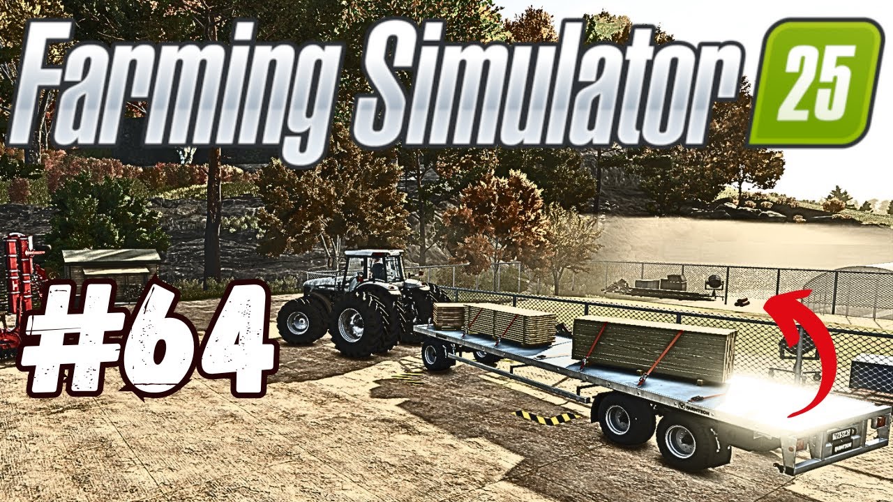COMPRANDO TABUAS, TABUAS LOGAS E VIGA DE MADEIRA PARA CONSTRUIR A GARAGEM DA FAZENDA FS25 #64