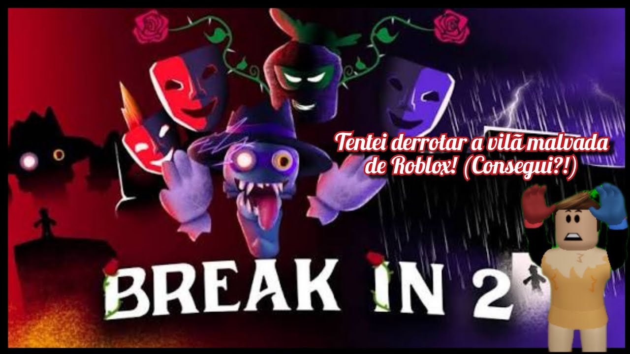 TENTEI DERROTAR A VILÃ MALVADA DE MASCARA DO ROBLOX! (Consegui?!)🎭😱