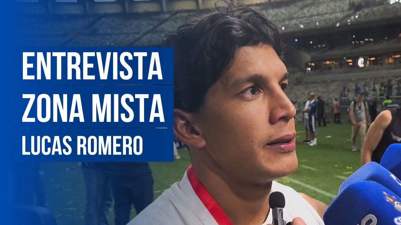 LUCAS ROMERO FALA EM ZONA MISTA APÓS TÍTULO PELO CRUZEIRO
