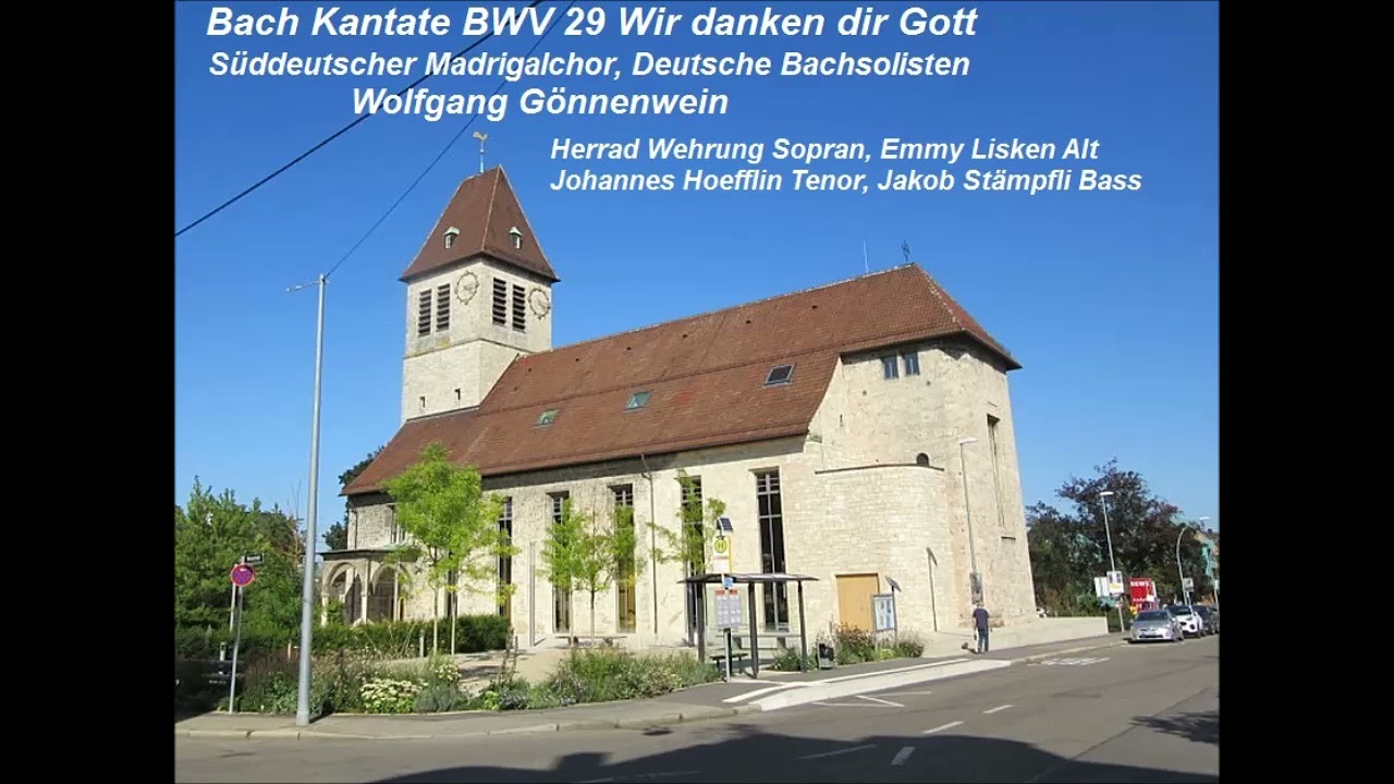 Bach Kantate BWV 29 Wir danken dir Gott, Wolfgang Gönnenwein 1963