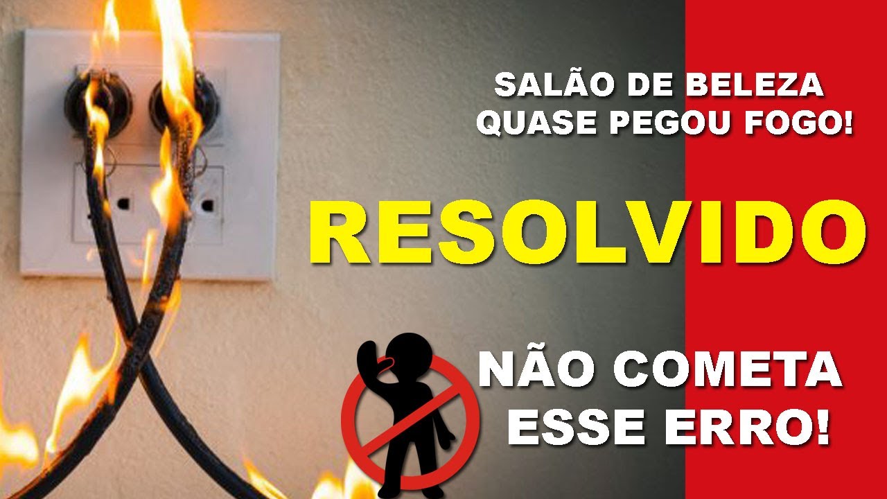DISJUNTOR QUASE PEGOU FOGO NO SALÃO DE BELEZA!