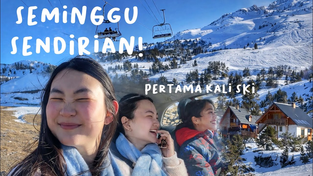 SEMINGGU SENDIRIAN DITINGGAL SUAMI! PERTAMA KALI SKI BARENG TEMENKU 