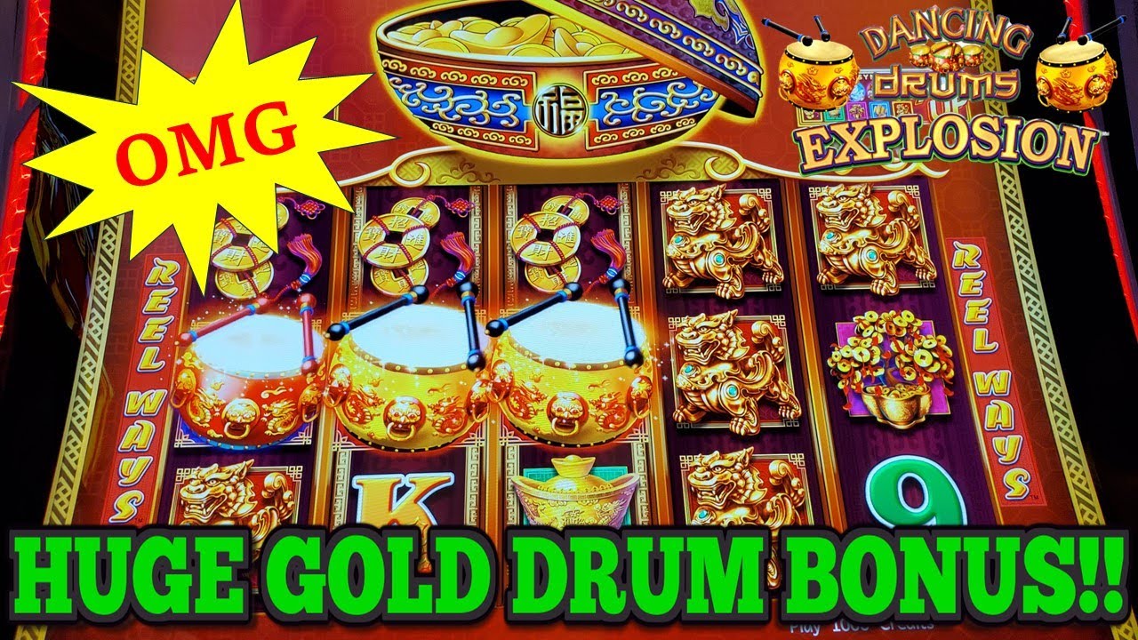 HUGE WIN! FIRST SLOT OF THE DAY! DANCING DRUMS EXPLOSION SLOT | Las Vegas Slots #casino #slots