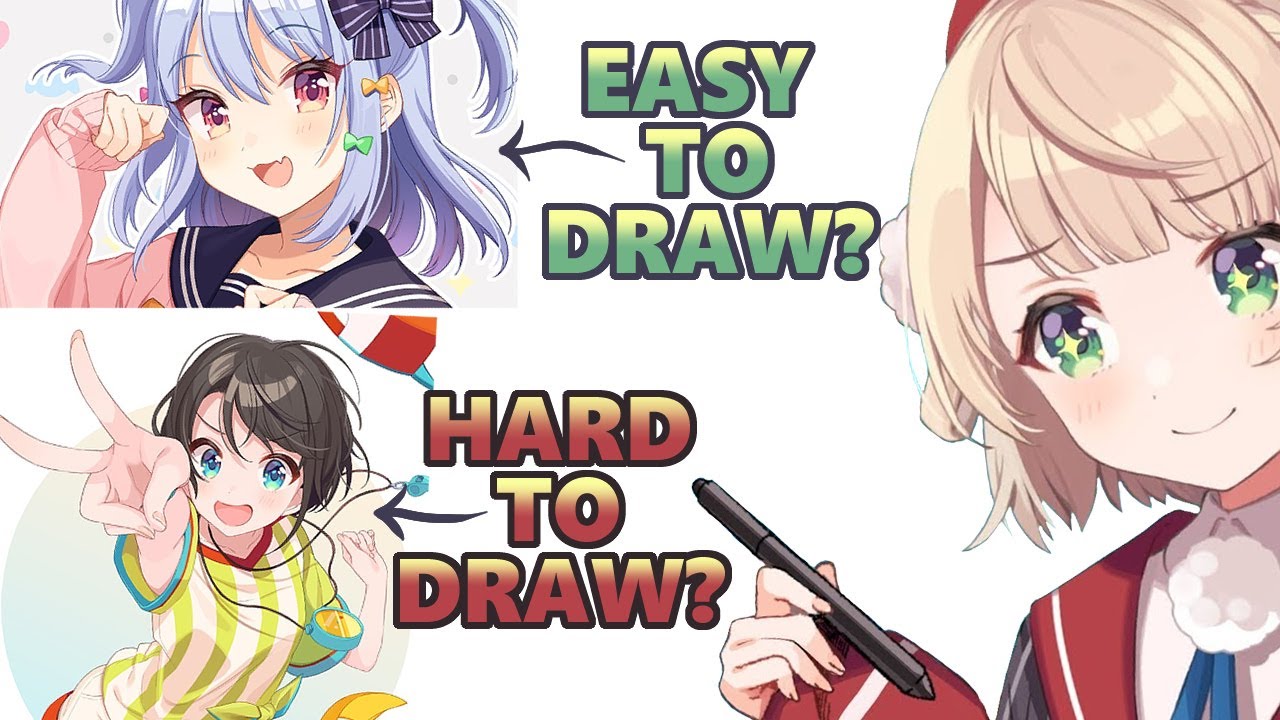 Shigure Ui: Which Vtubers are Easy and Hard to Draw? [Eng Subs]