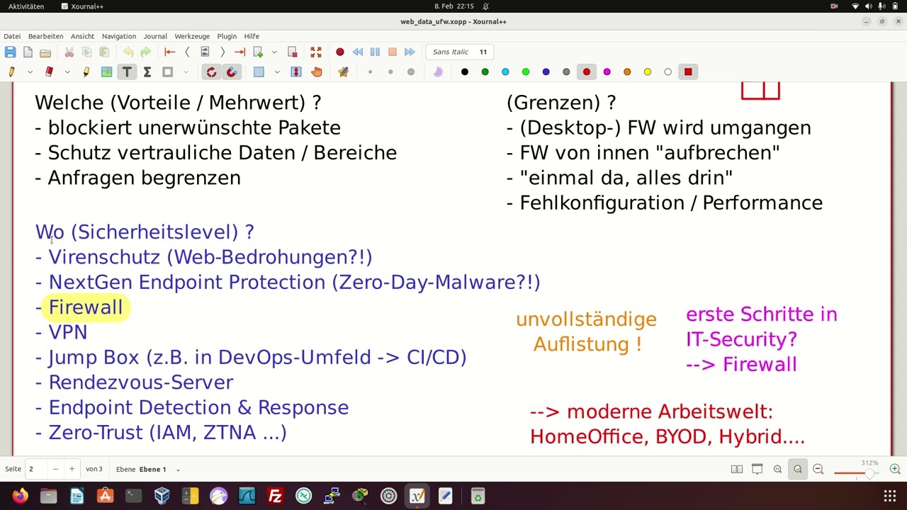 Einführung in Firewall (1/6) und Einordnung in der IT-Security - LF 11b, 11d