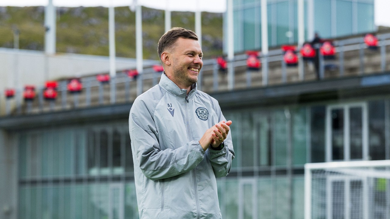 Alfred Johansson reacts to Motherwell&rsquo;s 3-0 win over Havnar B&oacute;ltfelag.