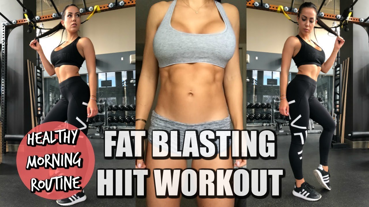 HEALTHY MORNING ROUTINE + FAT BLASTING HIIT WORKOUT