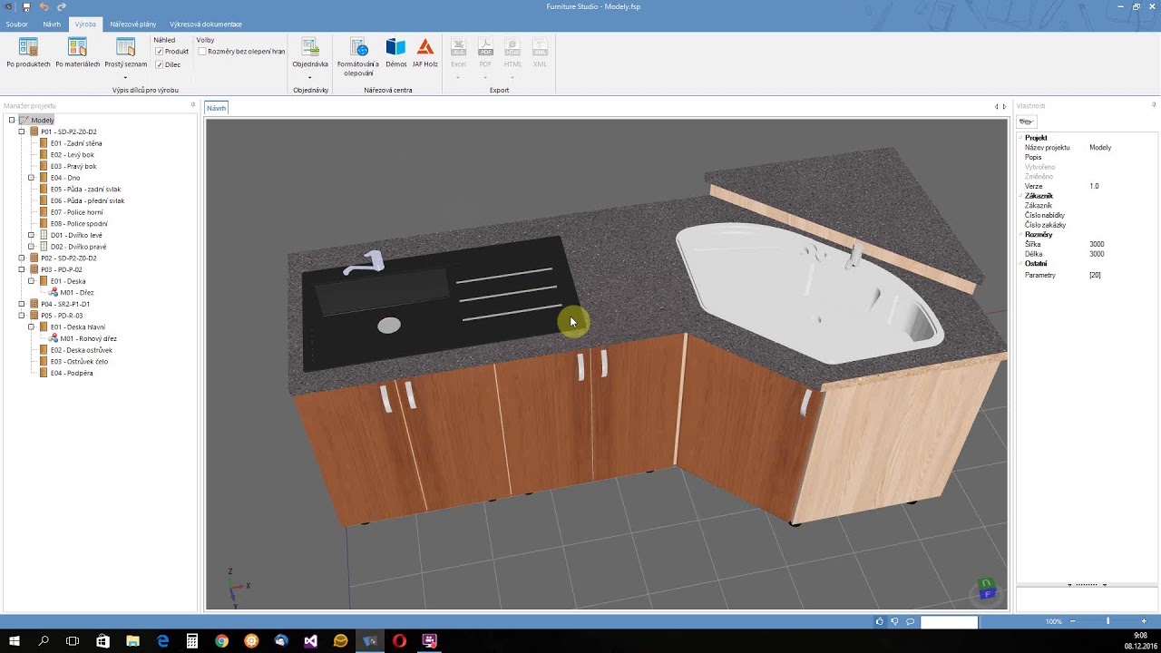 Lekce č.5 - Pokročilá práce s projektem: modely spotřebičů