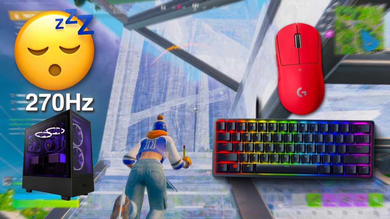 Razer Huntsman Mini🥶 Satisfying Keyboard & Mouse Sounds | 240FPS | 4K