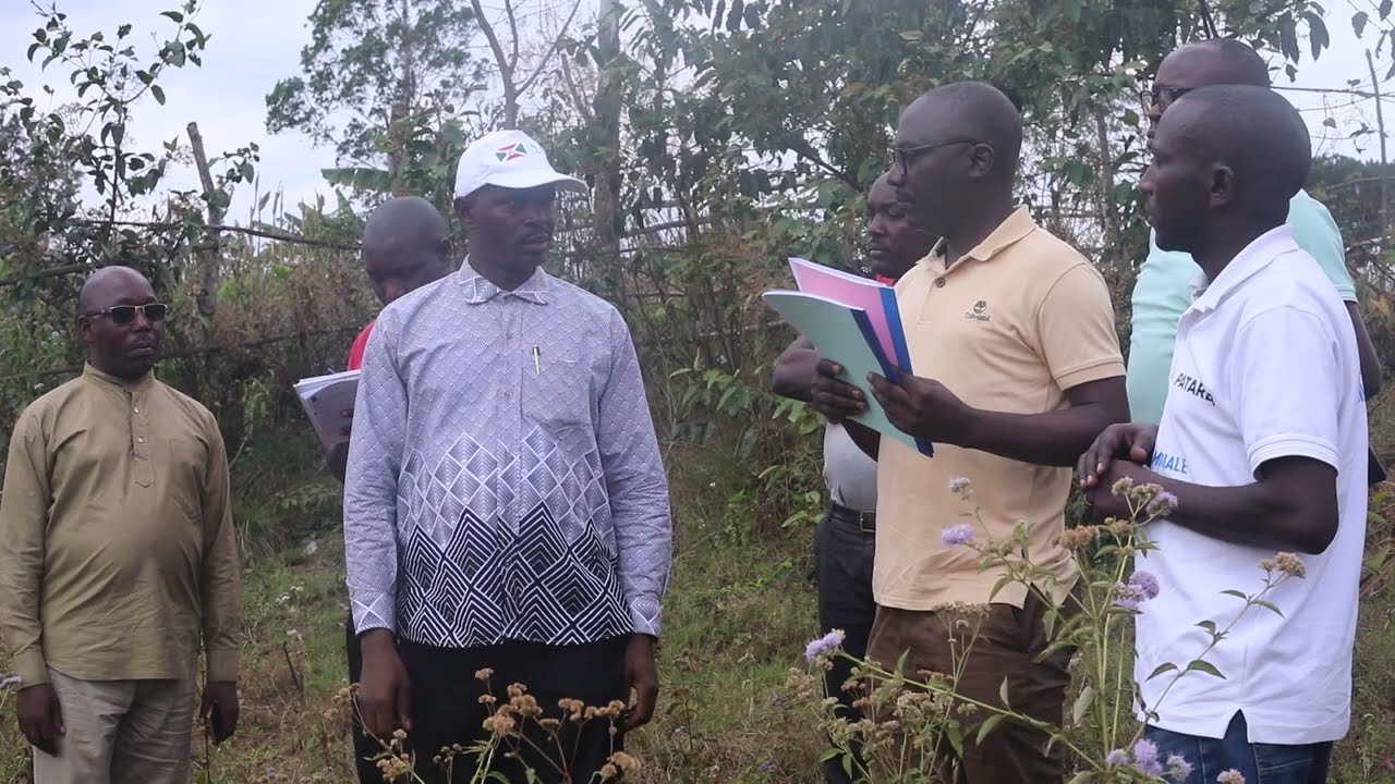 Visite d'une site minière se trouvant à Vyanda en commune Bururi de la province Burunga