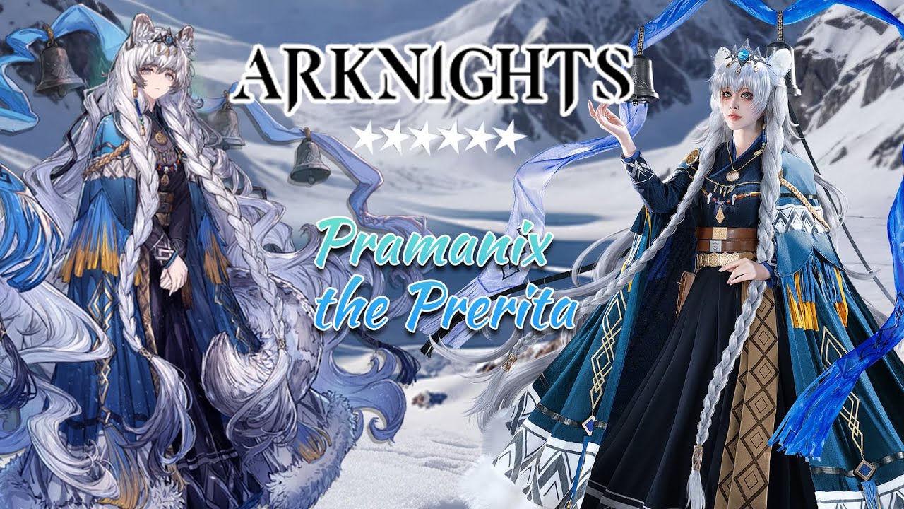 🤍❄Arknights Cosplay Pramanix the Prerita Cosplay Costume Premium Edition showcase❄🗡