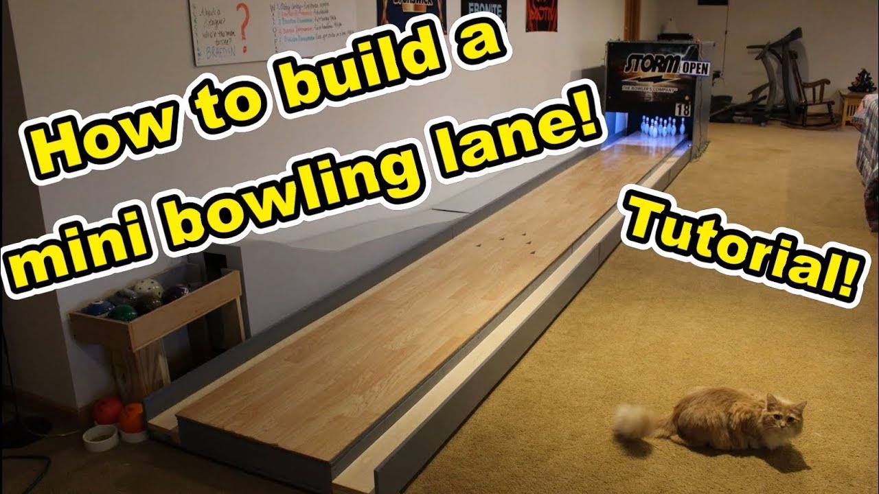 How to Build a Mini Bowling Lane! (Tutorial)