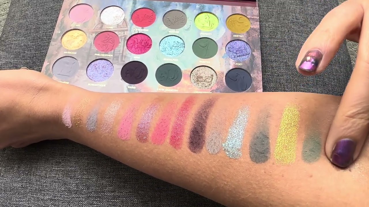Nomad Cosmetics La Bohéme Swatches