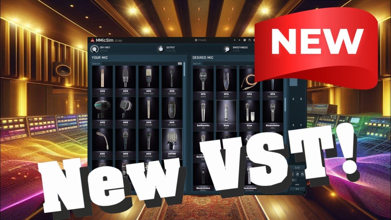 【New VST!】 Amazing! 100+ Mics! Neumann, DPA & More! Ultimate Mic SImulator!  MMicSim MeldaProduction