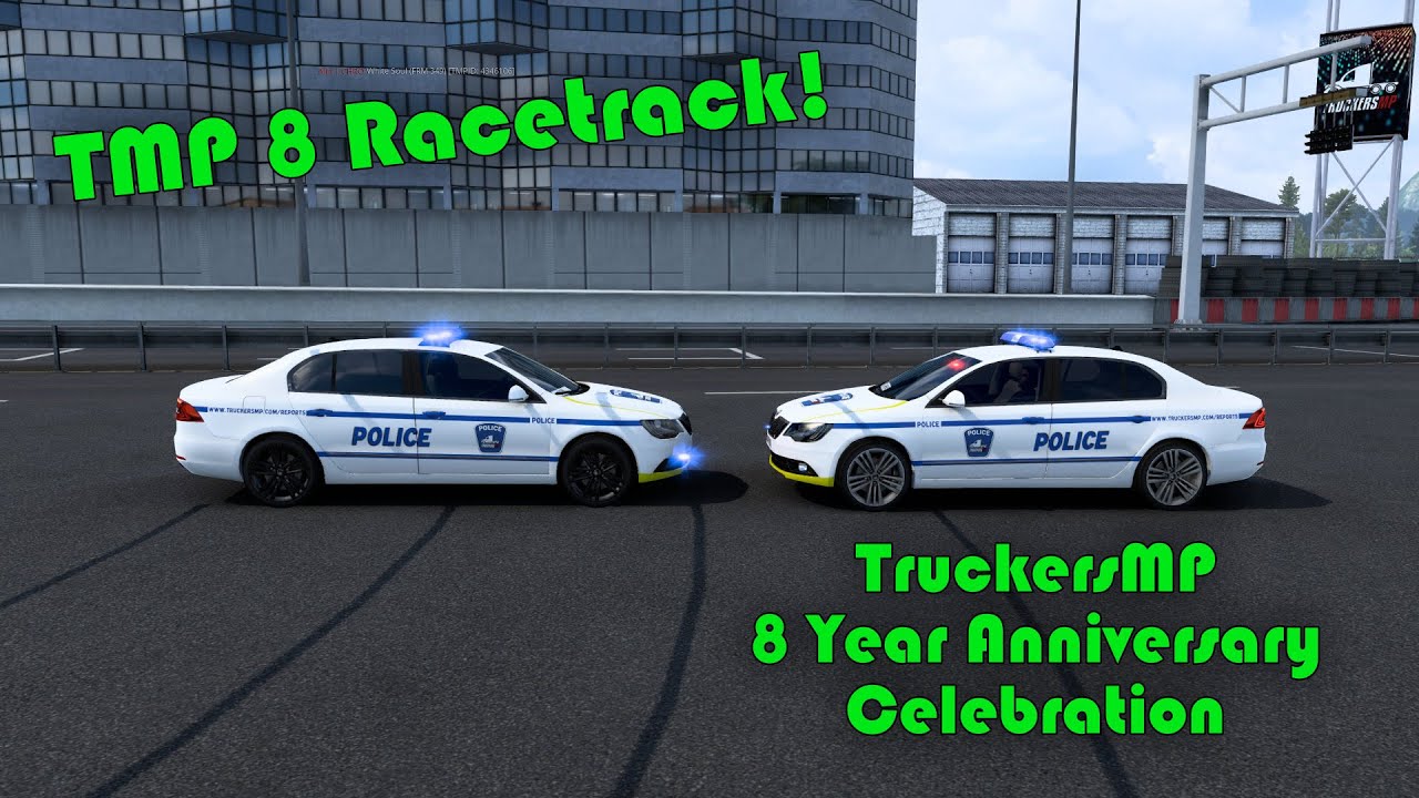 TruckersMP Turns 8!!! #TMP8 Freeroam Server Exploration and Island Race! - TruckersMP Timelapse