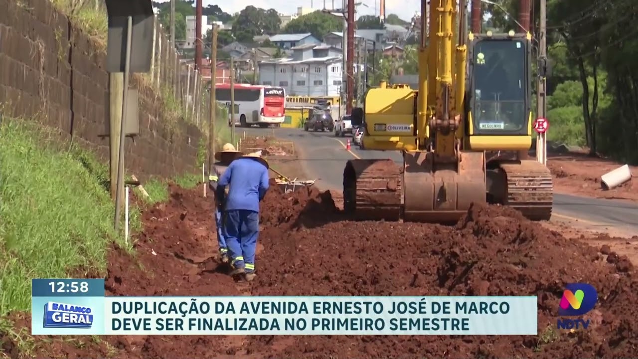 Duplicação da Ernesto José de Marco avança em Chapecó