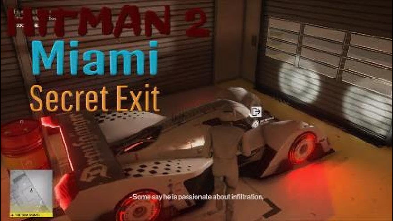 HITMAN 2 Miami - Pale Rider Secret Exit Tutorial Guide