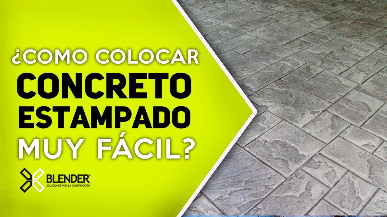 CONCRETO ESTAMPADO, APRENDE COMO HACERLO  🚩[ La manera M&Aacute;S F&Aacute;CIL ]👈👈💪🚧