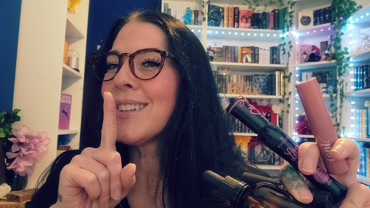 ASMR- Shhh, Friend Does Your Makeup In The Library 💄📚 (Quiet Whispers, Tapping, Mouth Sounds)