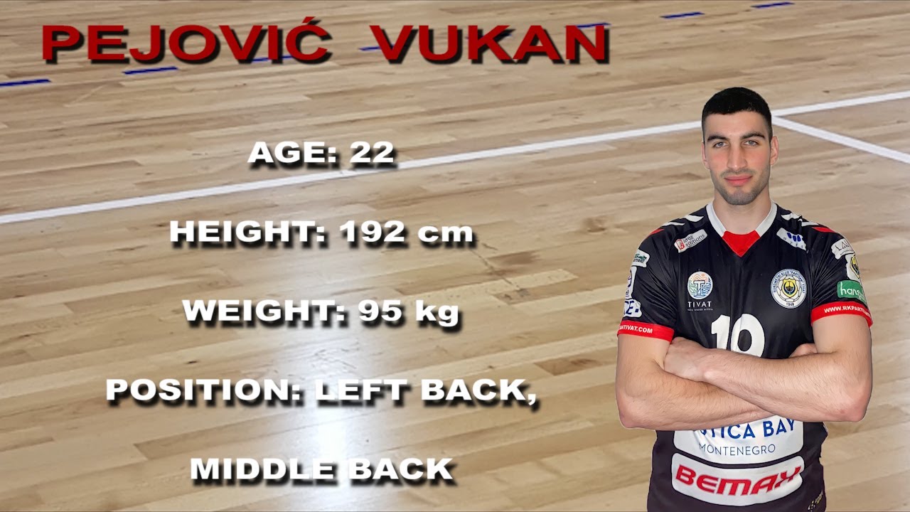 Pejović Vukan,Handball Player (left back,middle back) Season 2022-2023