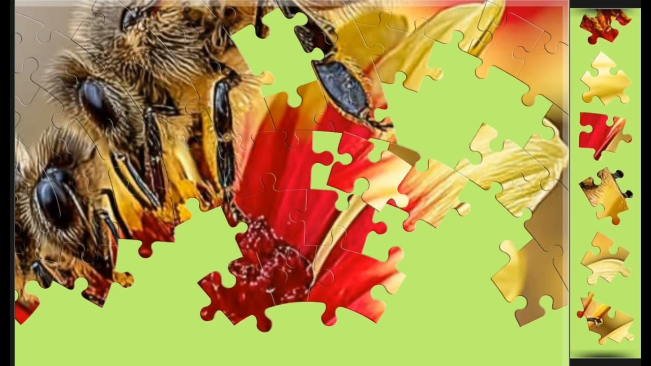 A Moment in The Garden🐝💐 jigsaw puzzle🧩🧩 \\ @funpuzzle1122 