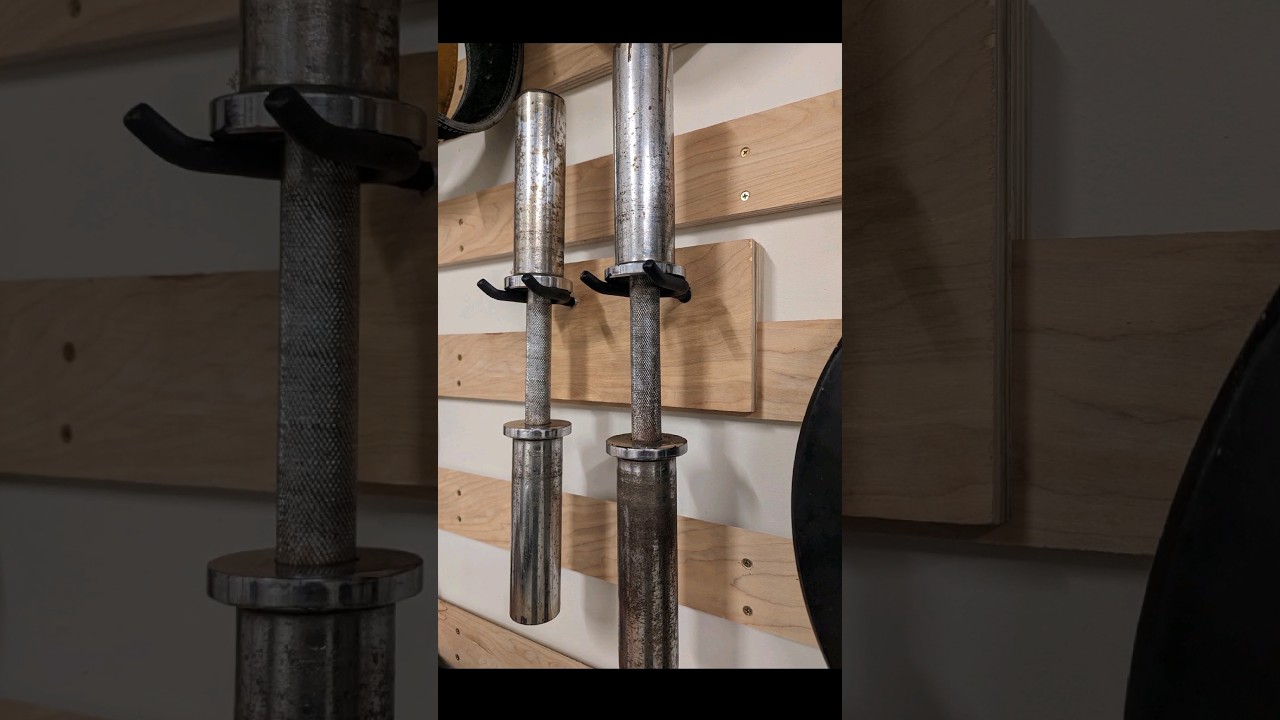 garage gym dumbbell storage #diy #garagegym #woodwork #woodworking