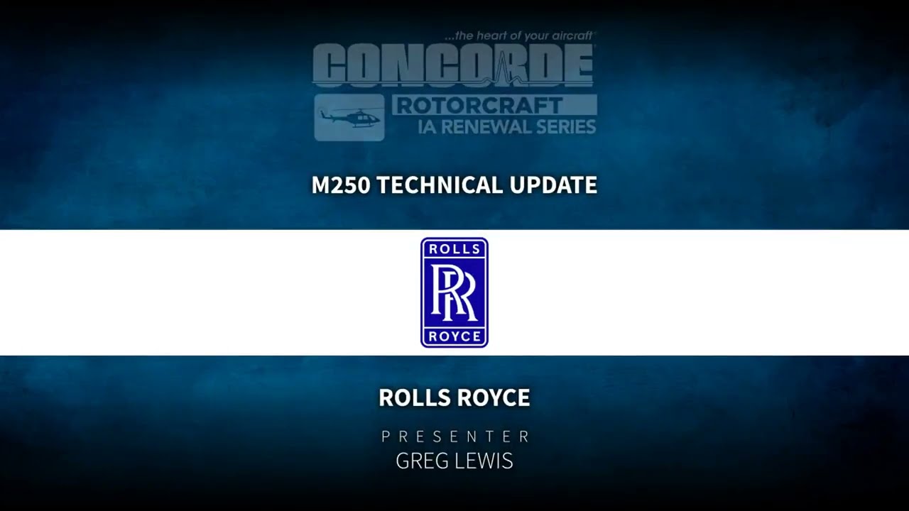 M250 Technical Brief presented by Rolls-Royce