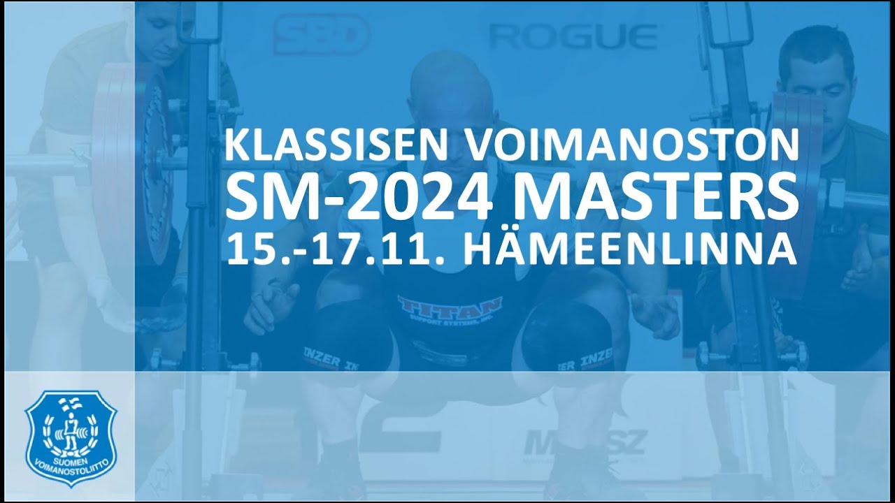 Masters klassisen voimanoston SM-kilpailut 2024 - M50 93–105kg, 120+kg, M60 93–120kg, M70 93–120kg