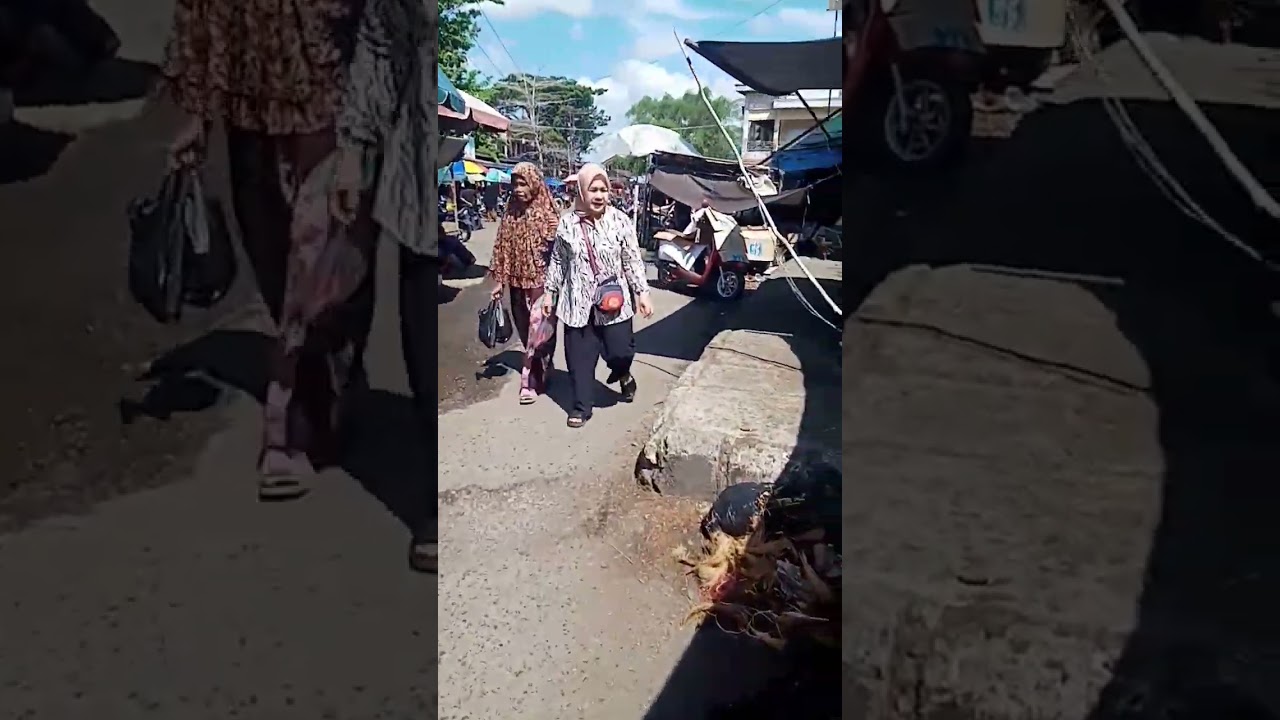 Menulusuri. Jalan Pasar Pasar Sayur🛤️🥥🍌🍆🥝🥥