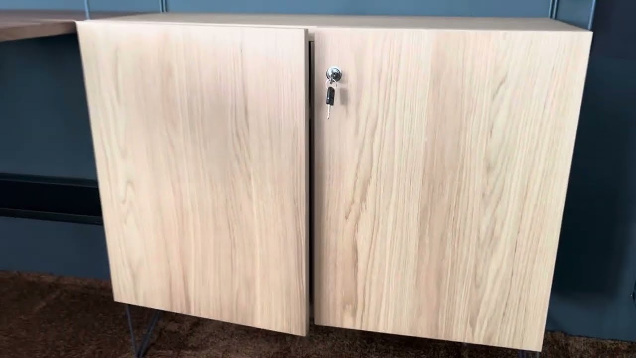 String Furniture Aktenschrank - Cabinet with lock Schrank mit Schloss Ordnertiefe
