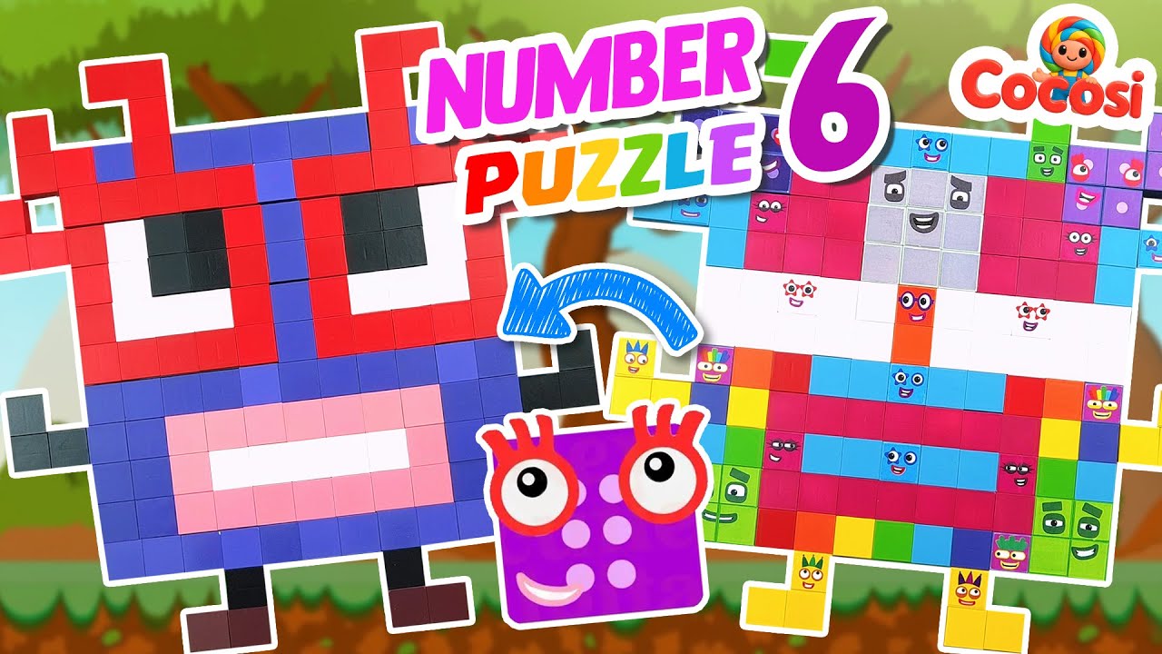Let’s Build Numberblock 6 with Color Cubes | Puzzle for Kids | Cocosi
