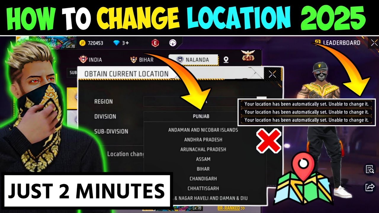 How To Change Location In Free Fire Weapon Glory After Update 2025