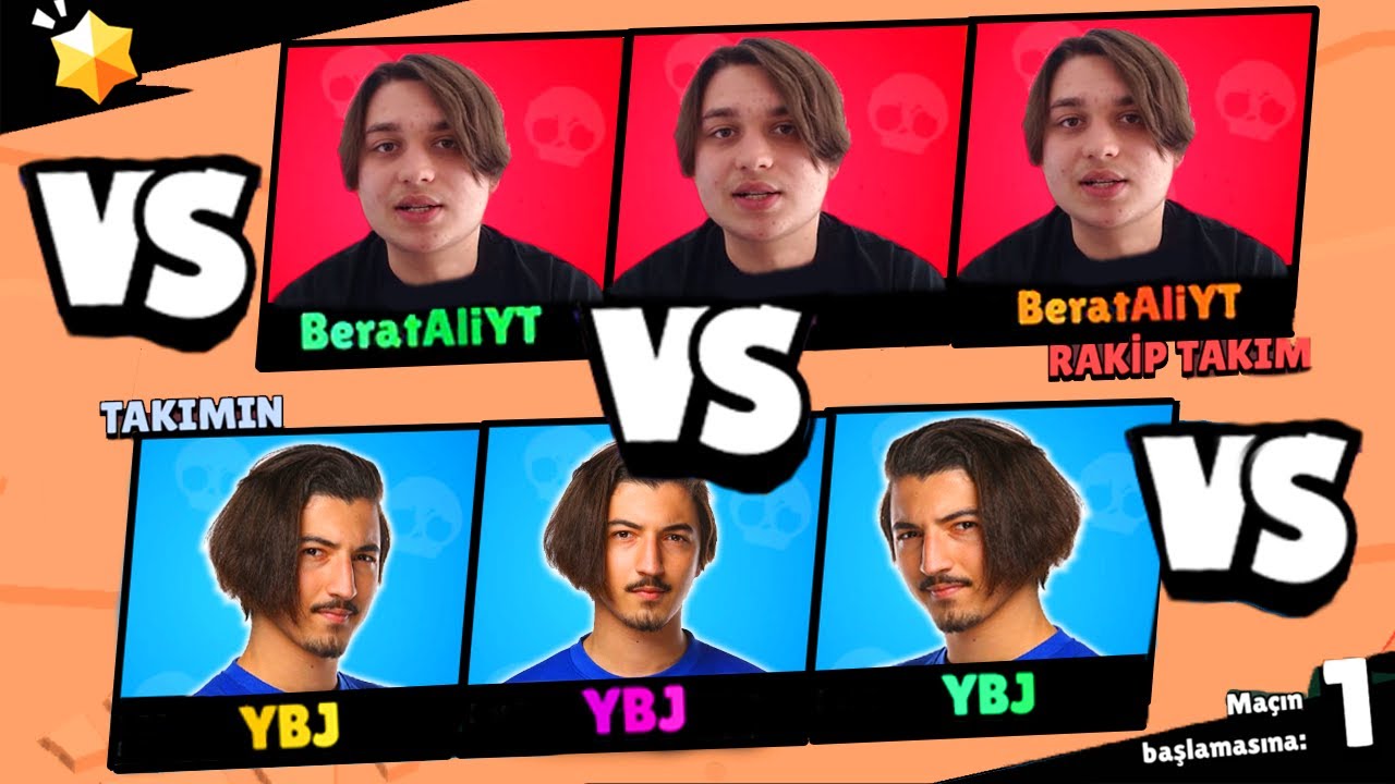RESMİ YOUTUBER TURNUVASI! Brawl Stars (Beratali & YBJ) #2