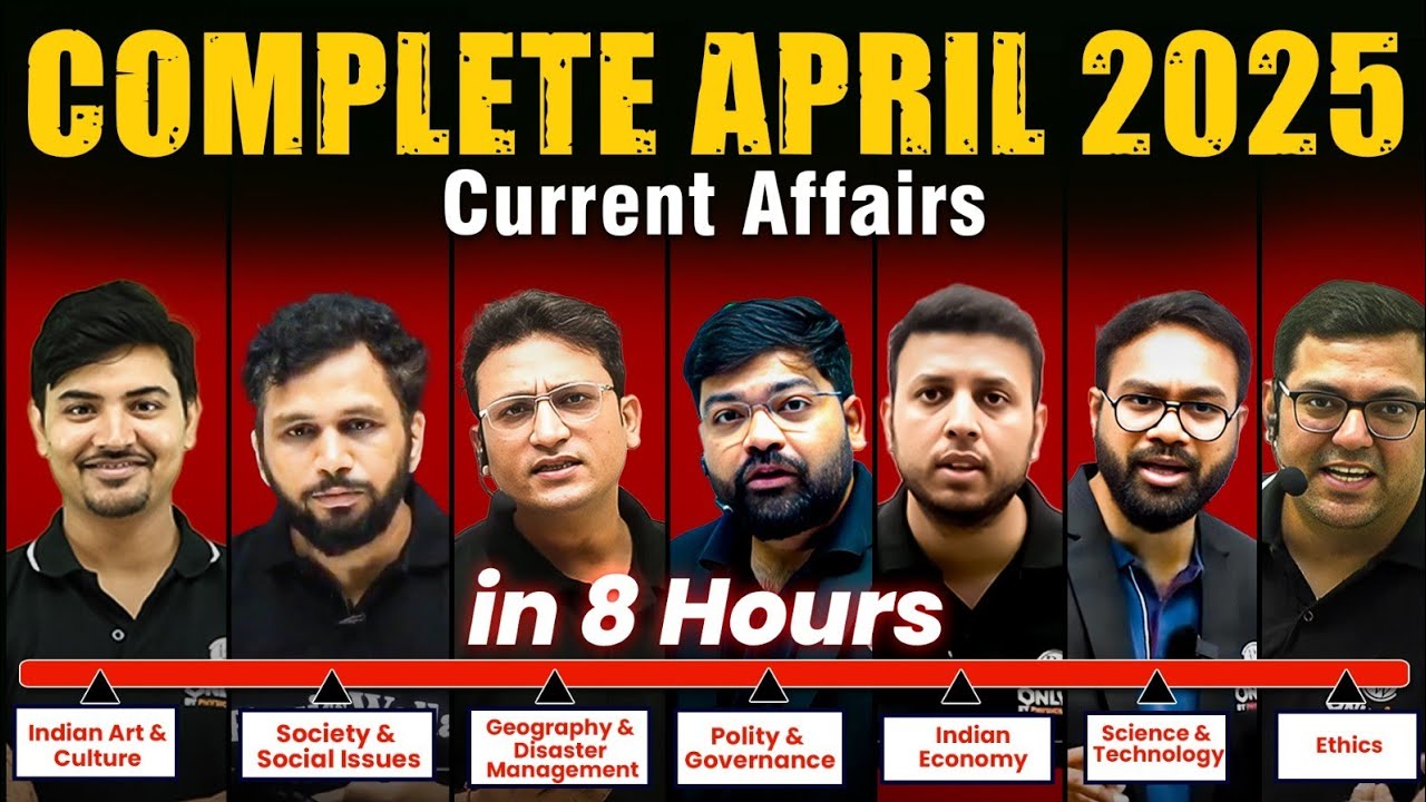 Complete APRIL 2025 Current Affairs | April Monthly Current Affairs Magazine | PWOnlyIAS