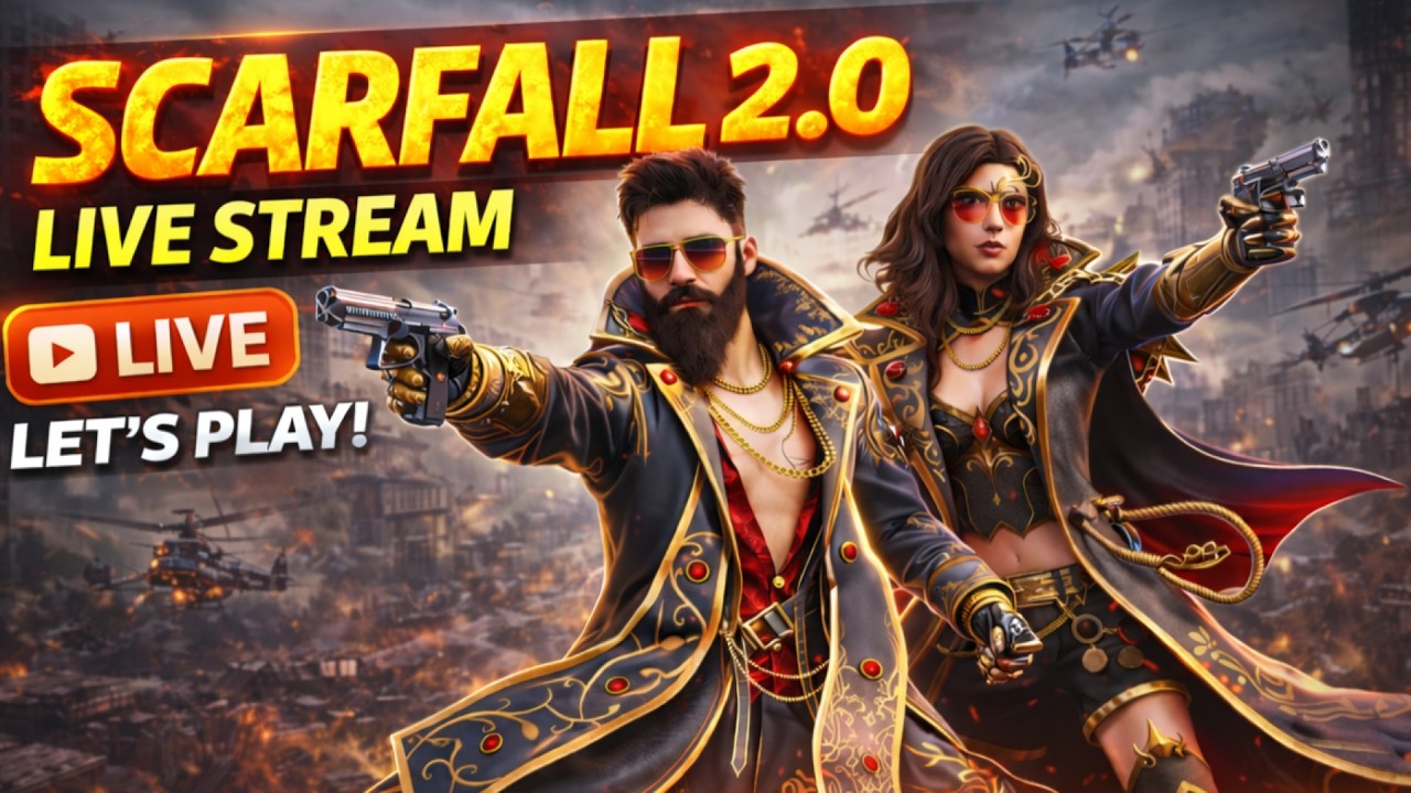 🔥LIVE SCARFALL 2.0 Gameplay | Rank Push Live | ScarFall 2.0 High Kill Match