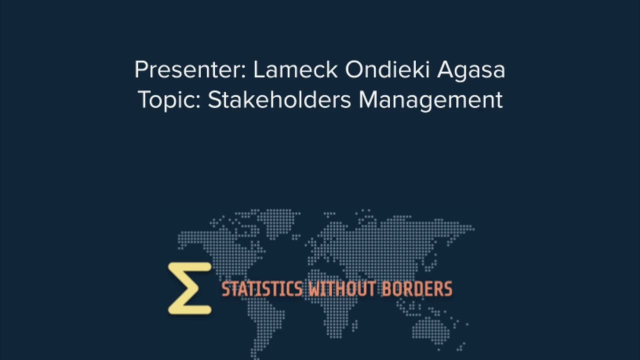 Stakeholder Management &mdash;  SWB open online statistics courses