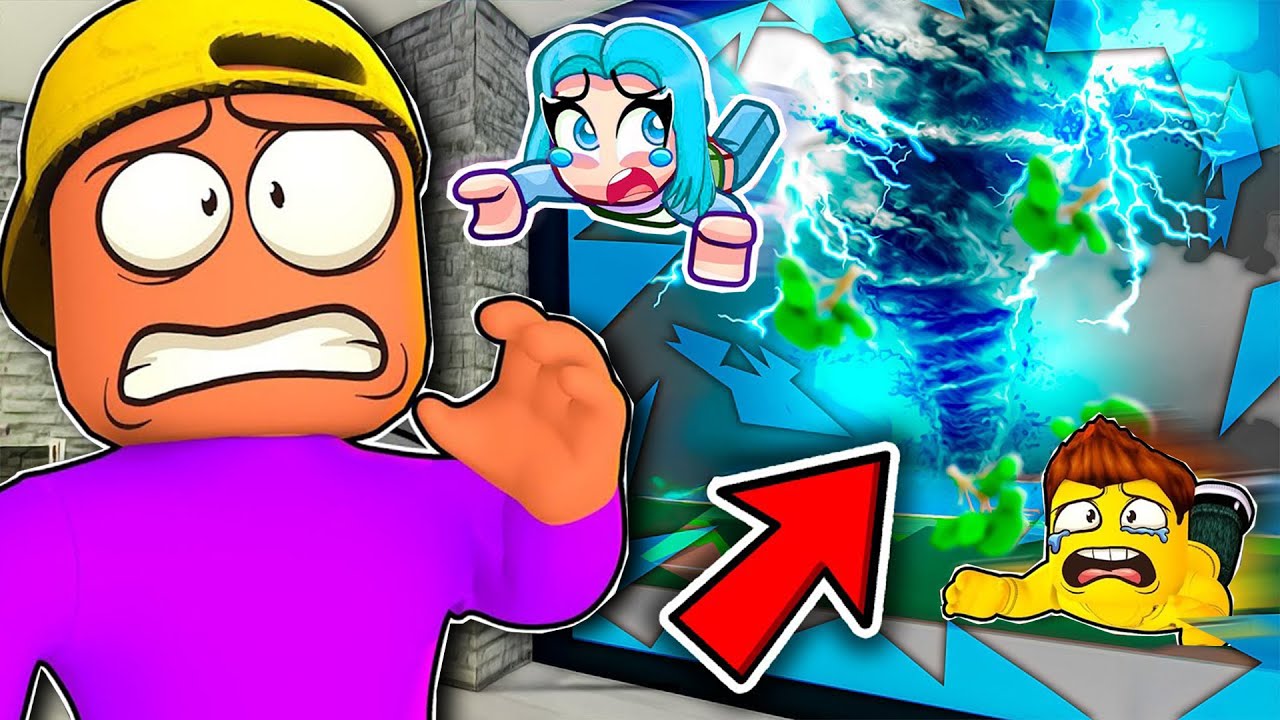 Odi muss sein HAUS SICHER machen wegen dem RIESEN STURM in Roblox Snapchat!