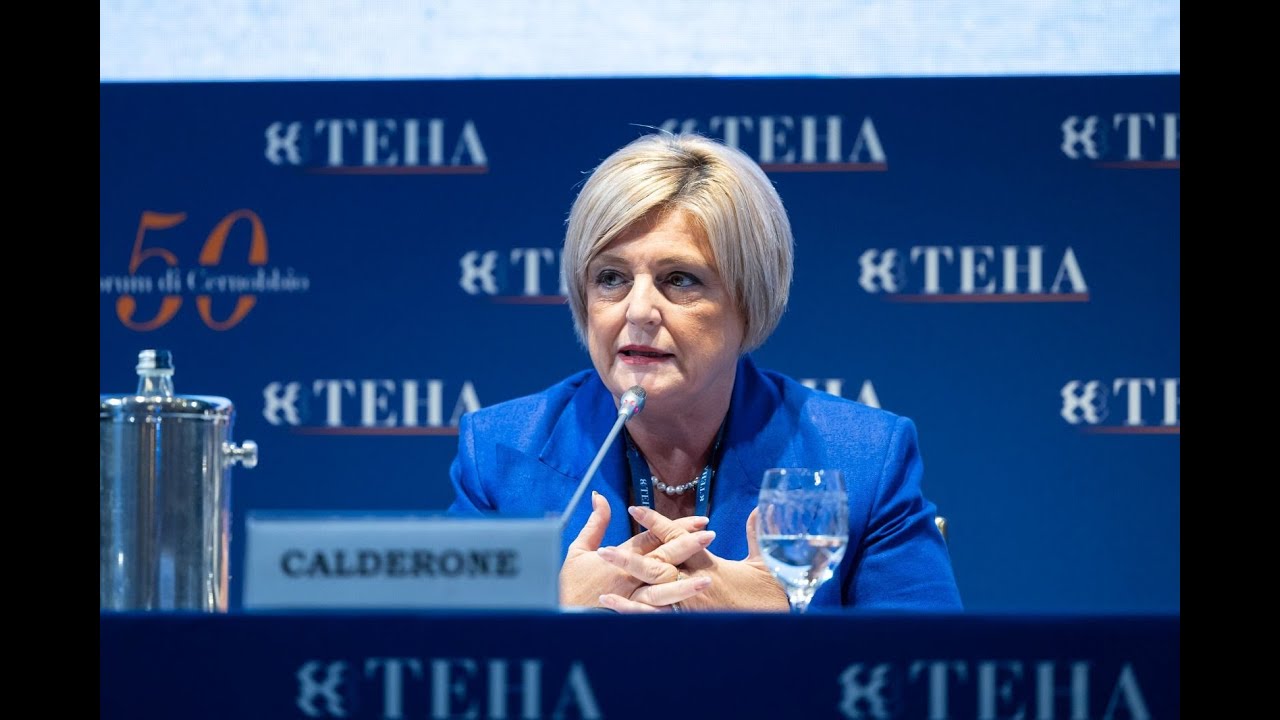 Marina Calderone al 50° Forum TEHA di Cernobbio