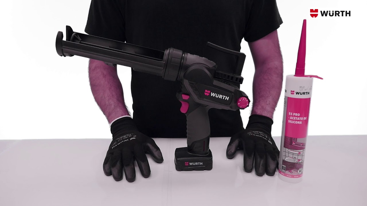 Pistola de silicona a bateria