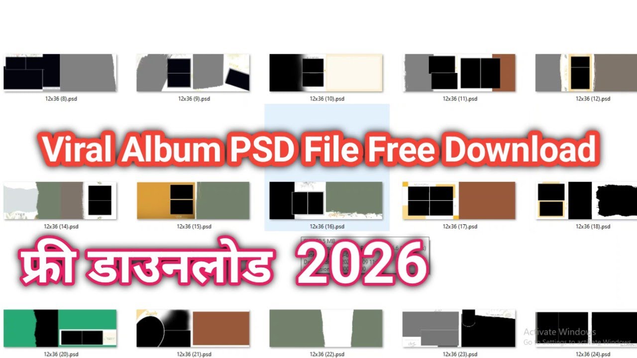 Viral Album PSD Files Free Fownload 2026  @AiOneClick
