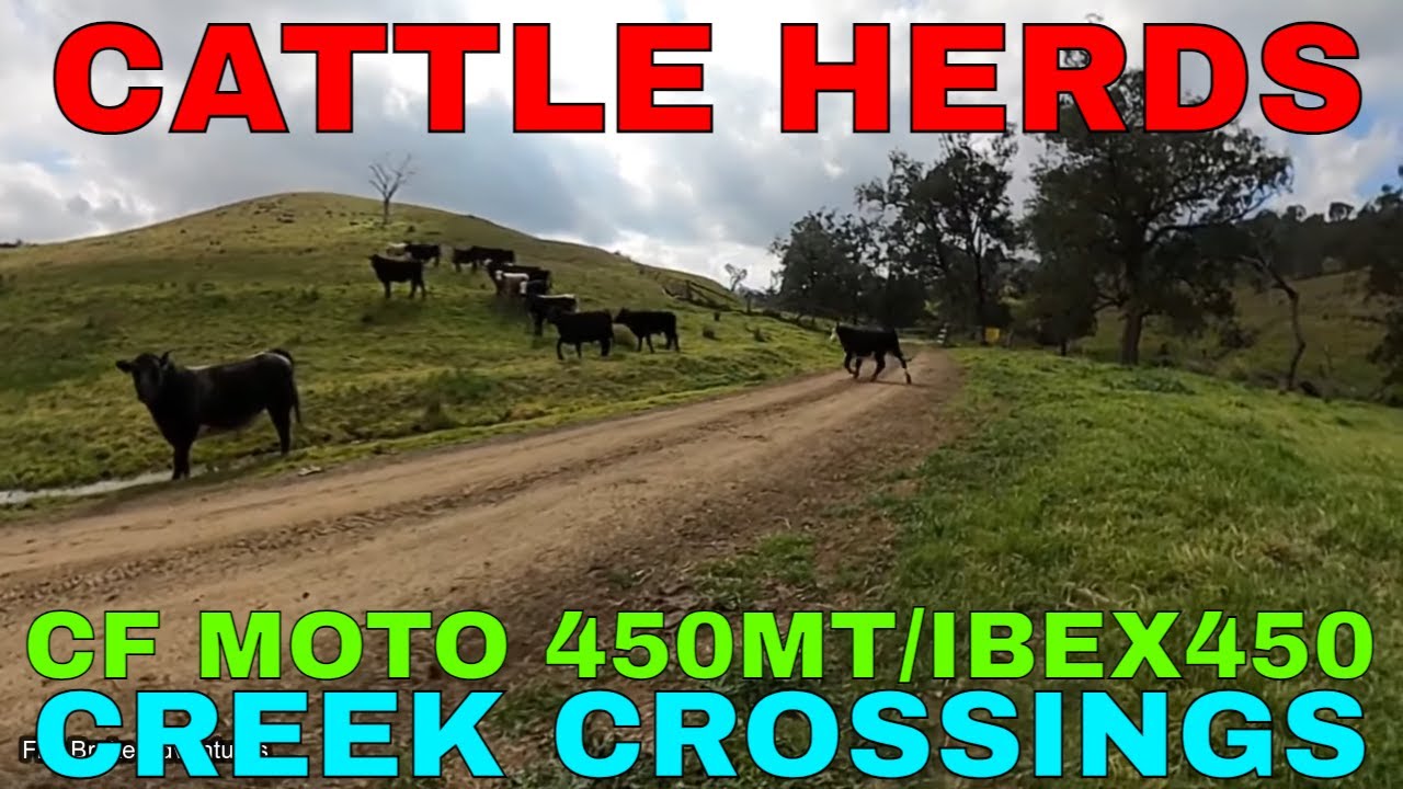 CF MOTO 450MT EXPLORING DIRT ROADS AND FARM LANDS