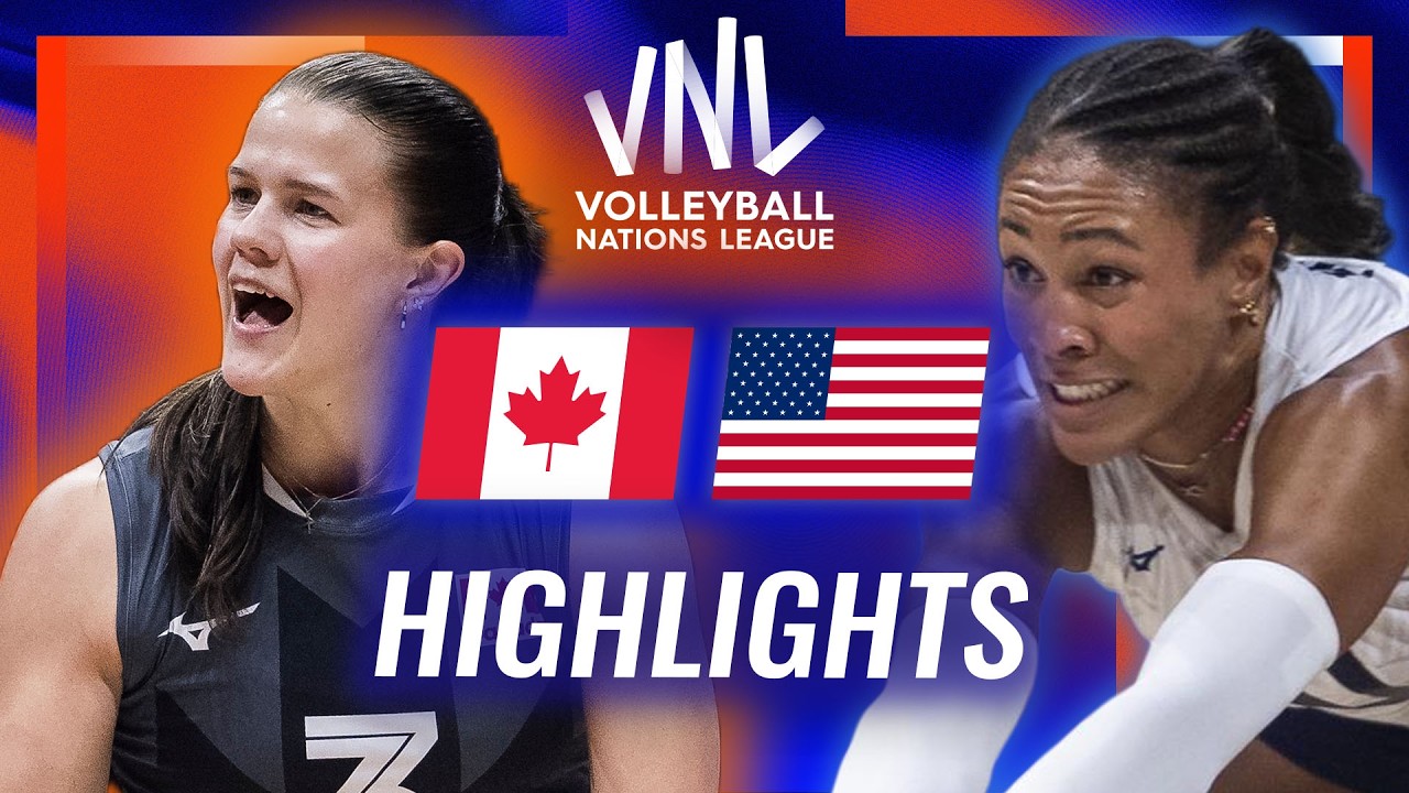 Canada 🇨🇦 vs. USA 🇺🇸 - Highlights | Week 1 | Women's VNL 2026